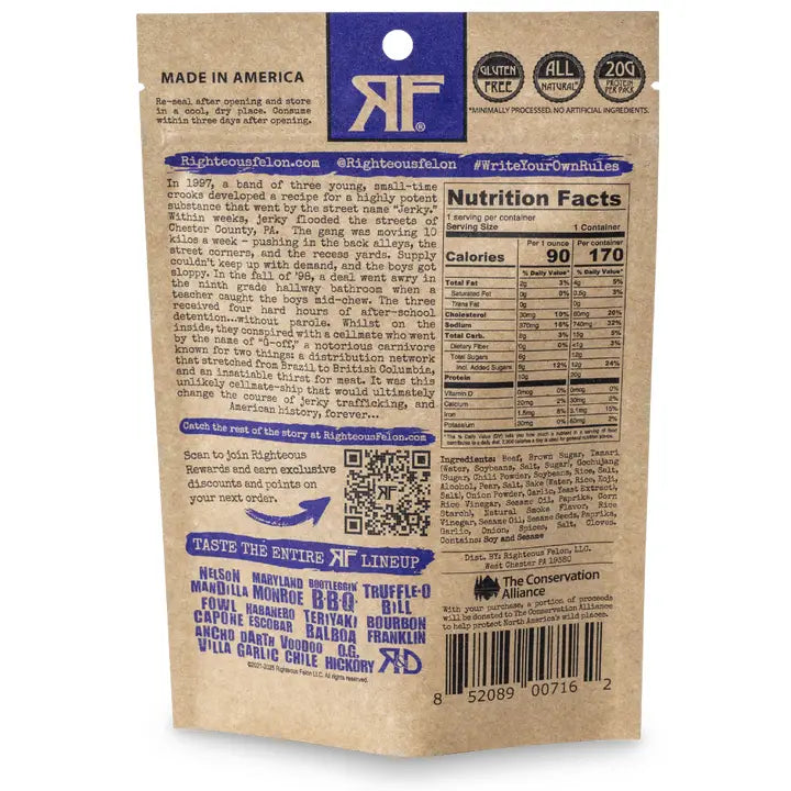 Seoul Survivor Korean Bbq Beef Jerky