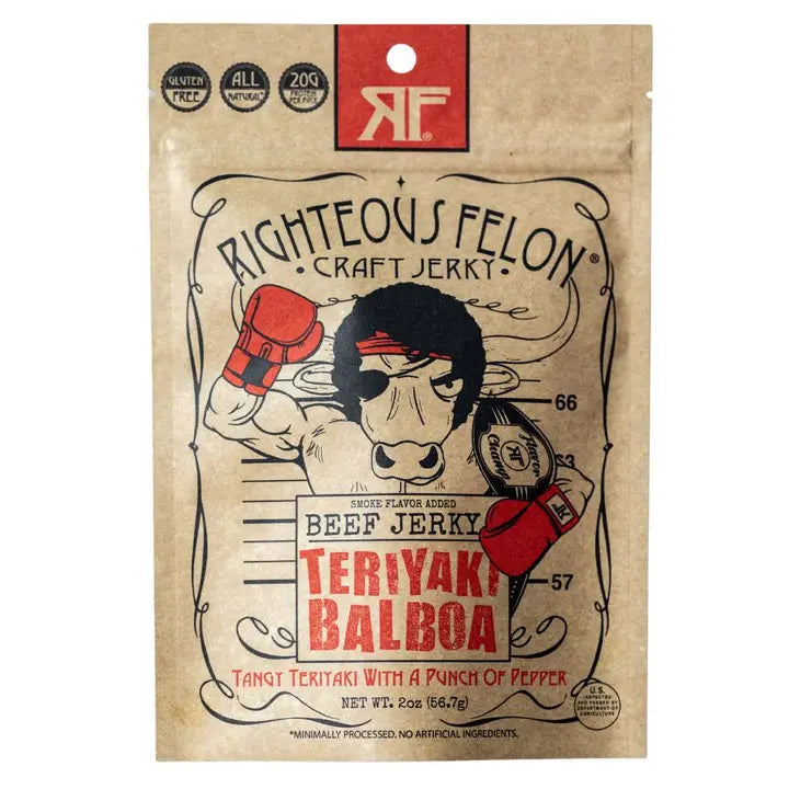 Righteous Felon Teriyaki Balboa Jerky