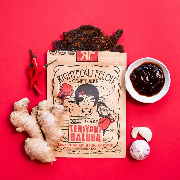 Righteous Felon Teriyaki Balboa Jerky